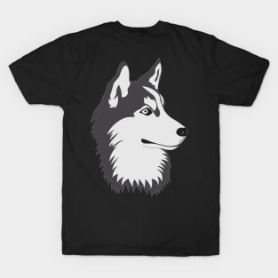 husky dog face T-Shirt